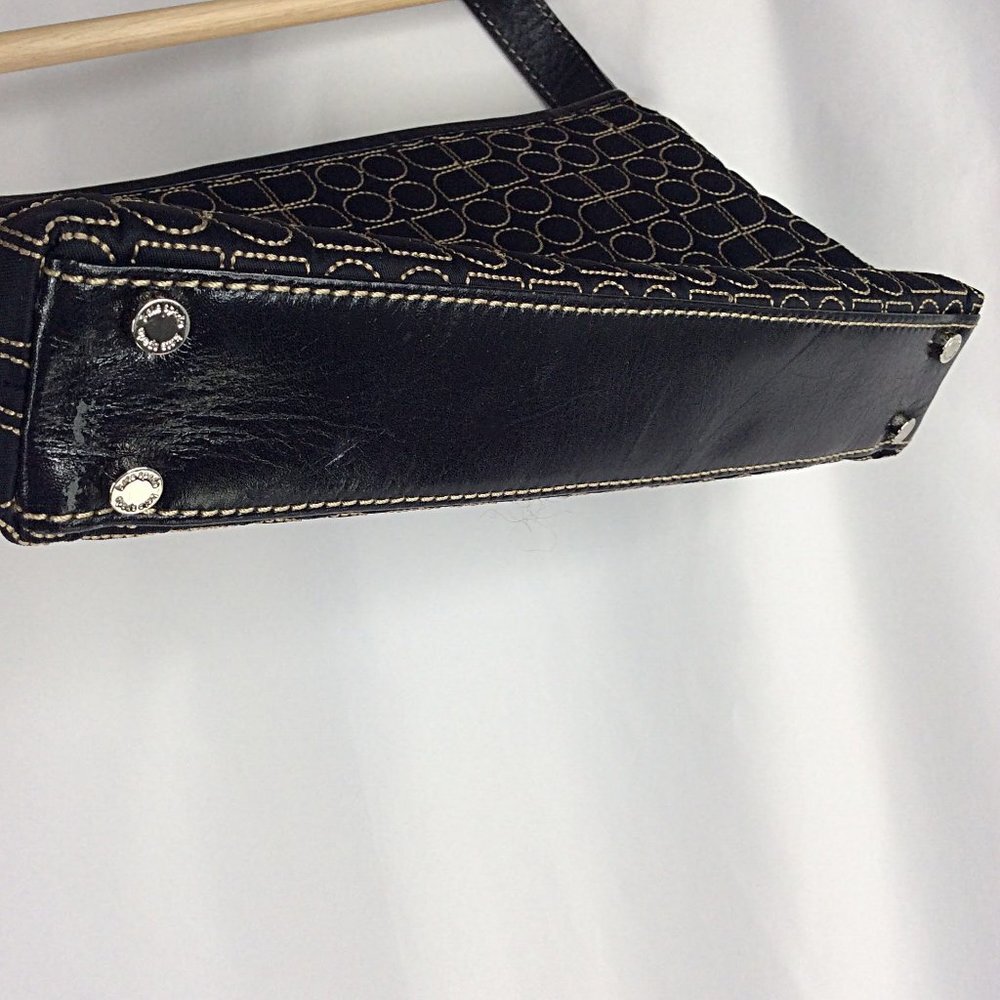 Kate Spade New York‎ Quilted Shoulder Bag Purse Black Pink Suede Lining - Picture 6 of 10